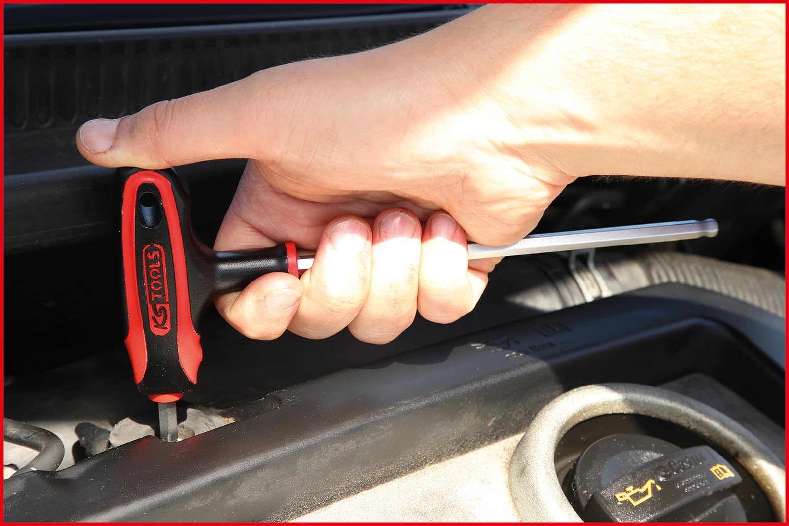 Image secondaire de Jeu de clés hexagonales KS TOOLS ERGOTORQUEplus - 8 pièces avec rotule