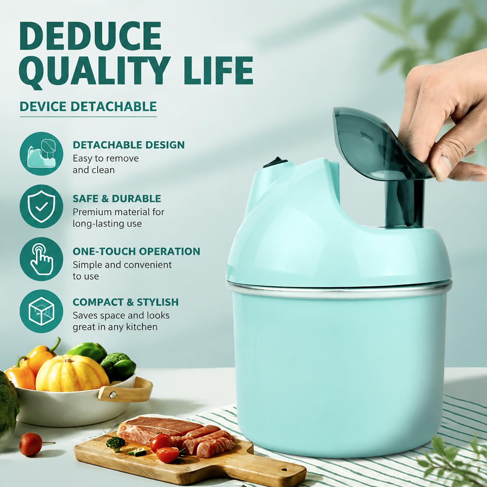 Machine à crème glacée, machine à dessert personnelle à une touche de 800 ml
