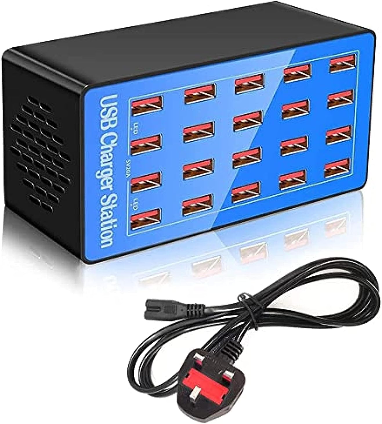Kalakila 20-Port Multi Ports USB Charger, 100W Multi-USB Charging