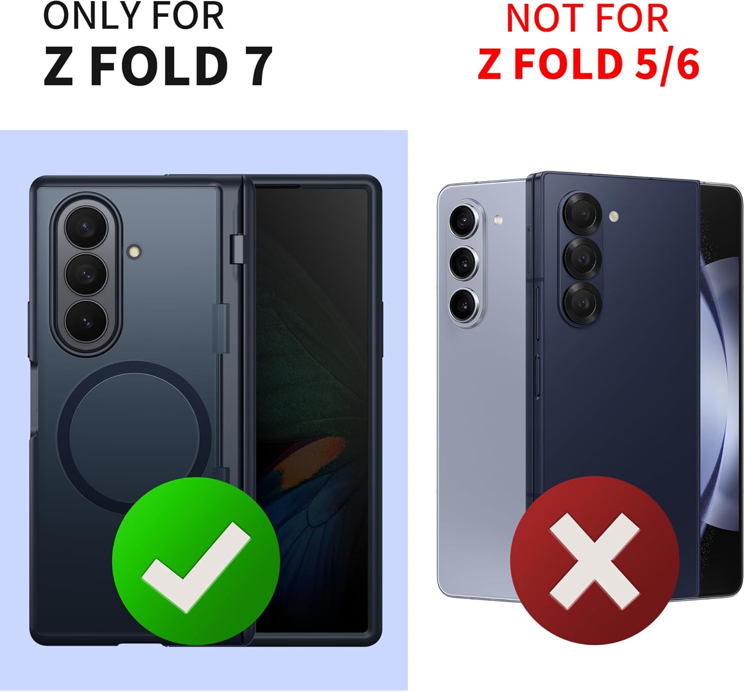 MOBOSI for Samsung Galaxy Z Fold 7 Case with Privacy Screen Protector, [Compatible with Magsafe], [Built-in Kickstand & Full Body Hinge Protection] Magnetic Slim Phone Case for Z Fold7, Black - Image 5