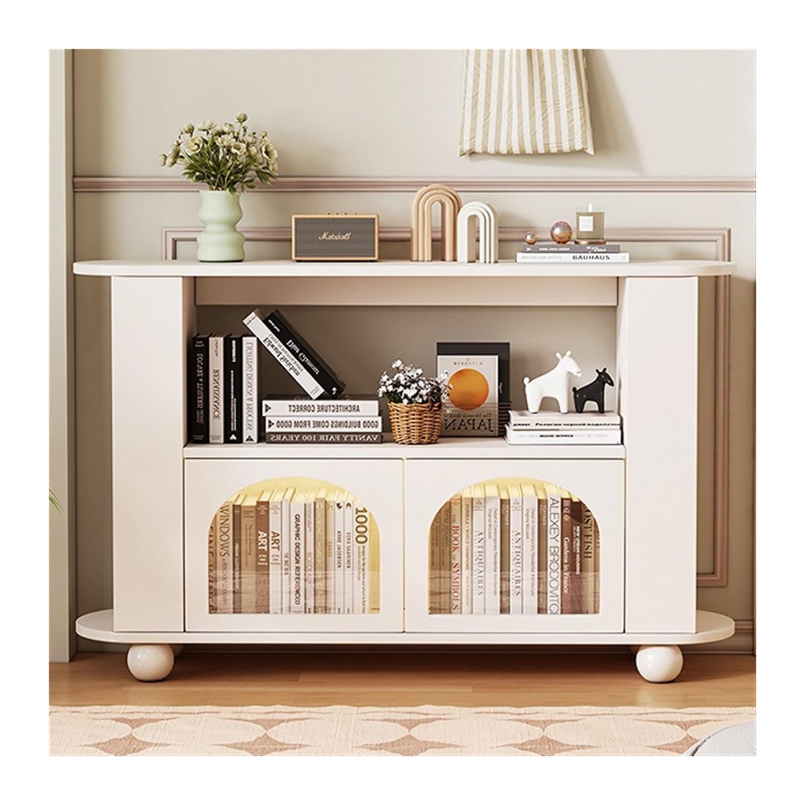 Bookshelf Bookcase Household Door Shelf Floor-Standing Living Room Storage Cabinet Bookshelf Bedroom Cabinet Storage Cabinet Big Bookshelf