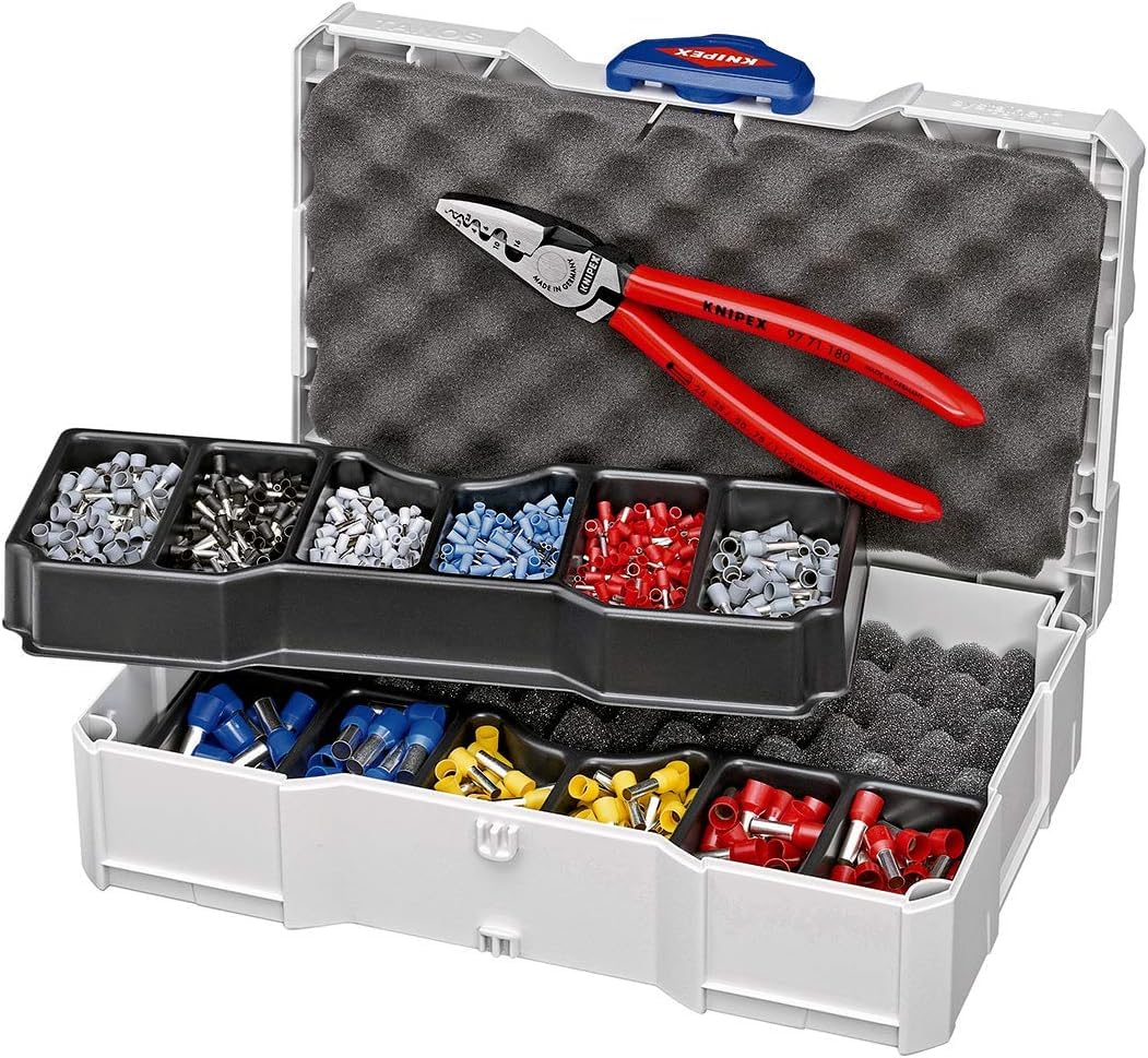 KNIPEX Surtido de crimpado para punteras huecas 265 mm, 97 90 06