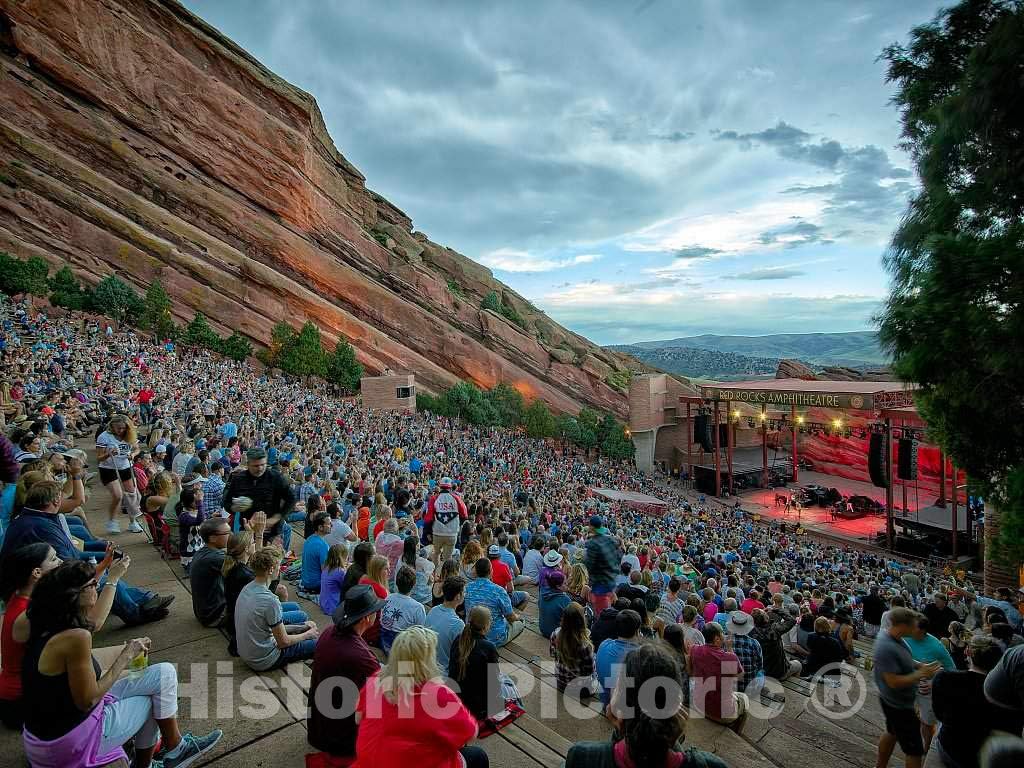Amazon.com: Photo- An audience takes in a rock concert at the Red Rocks ...
