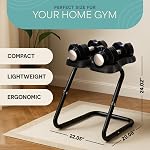 Lifepro Adjustable Dumbbell Stand for PowerFlow & Powerflow Plus Adjustable Dumbbell Set - Adjustable Dumbbell Rack Stand for Convenience & Safety When Training - Durable Adjustable Weights Stand