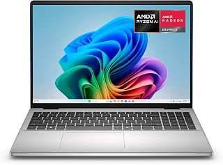 Dell 16 DC16256 Laptop: 16" 2K Touchscreen, AMD Ryzen AI 7 350, 32GB DDR5 RAM, 1TB SSD, Copilot+ PC