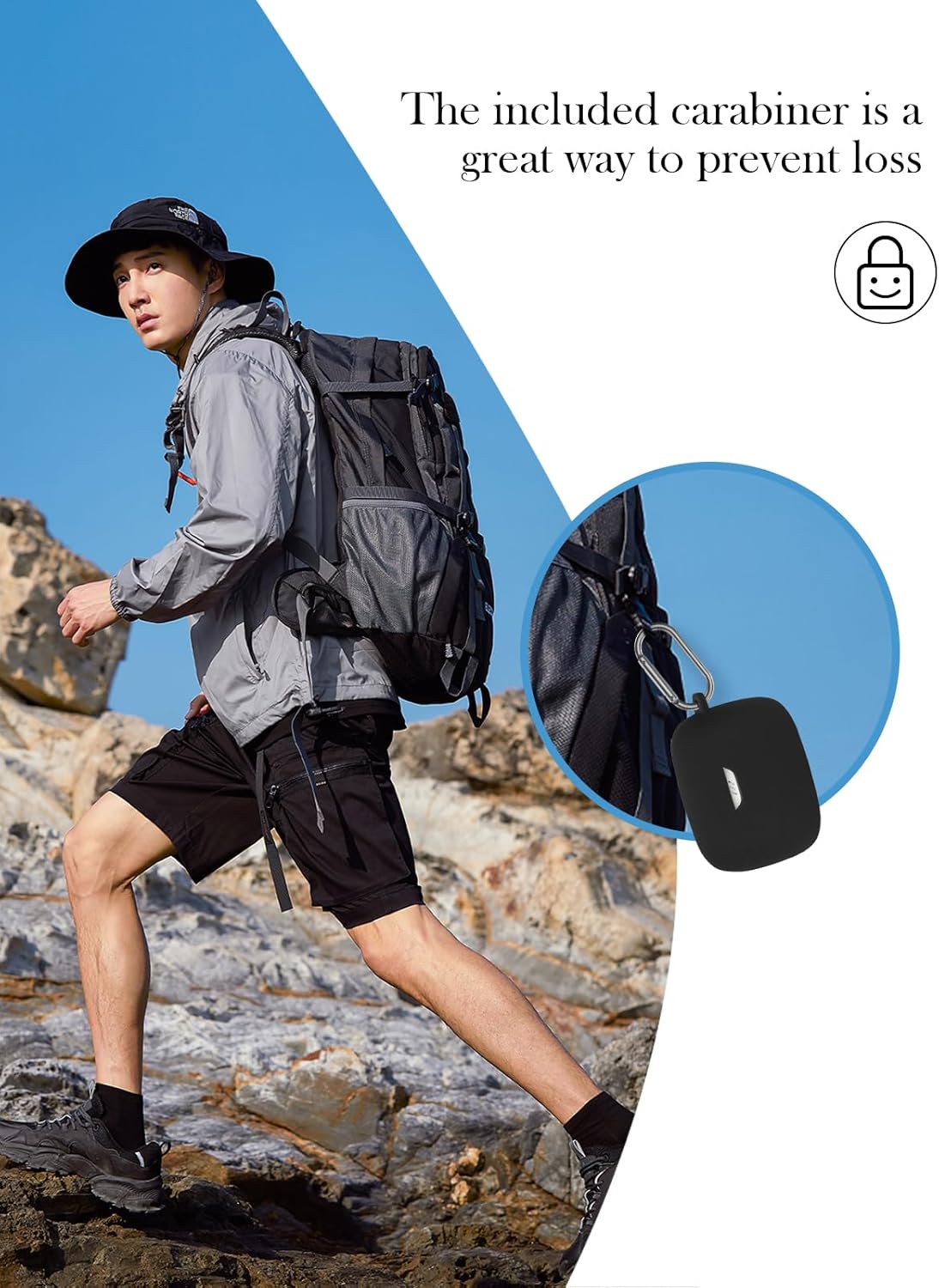 Case for JBL Tune 245NC TWS-True Wireless Earbuds,Soft Protective,BOVUGAC Silicone Case Cover with Keychain & Cleaning Kit & Lanyard for JBL Tune 245NC TWS Earbuds-Black - Image 4