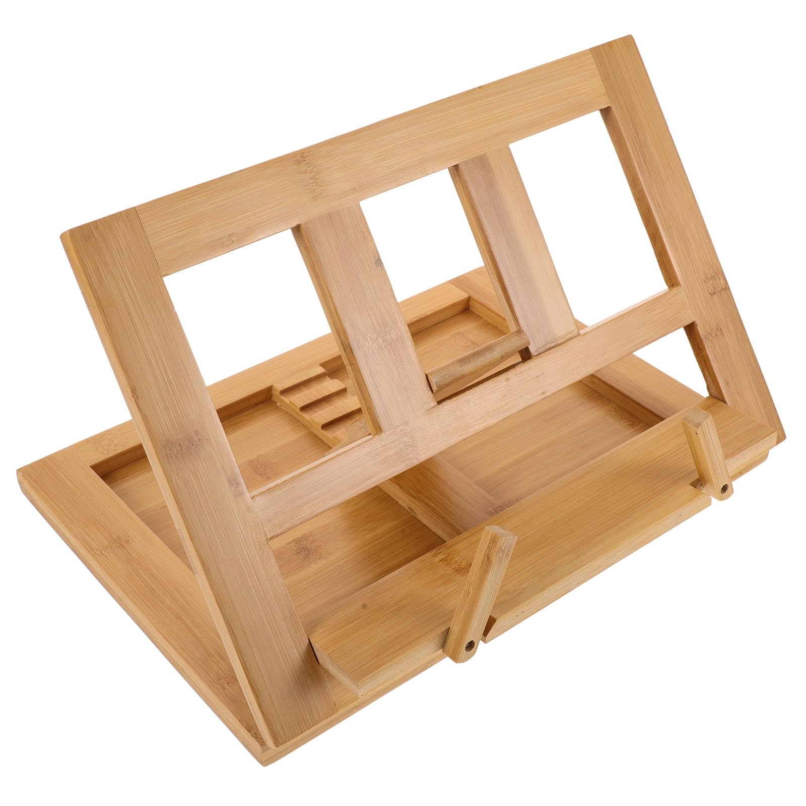 Pupitre et Usage Polyvalent en Bambou pour Partitions Musicales Portable Lecture Support Stable et Léger et Livres à Domicile ou Bureau