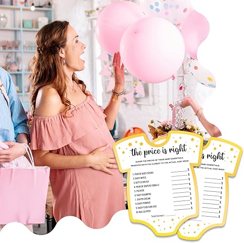 Miniatura 5 de The Price is Right - Tarjetas de juego, juego de baby shower, juego de 30 tarjetas, suministros y actividades para juegos de fiesta de baby shower,