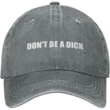 Don't Be A Dick Hats for Husband Adjustable Baseball Caps Cool Black Caps