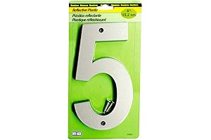 Hy-Ko Products 30805 6 In Reflective Plastic Number 5