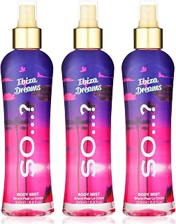 So...? Ibiza Dreams Body Mist for Women - 6.9 oz Body Mist - Pack of 3