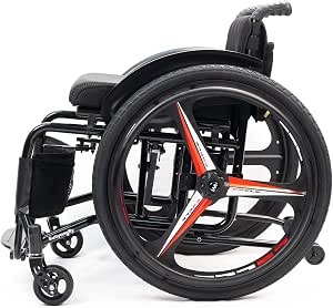 Lightweight Adult Folding Sports Wheelchair with Adjustable Features