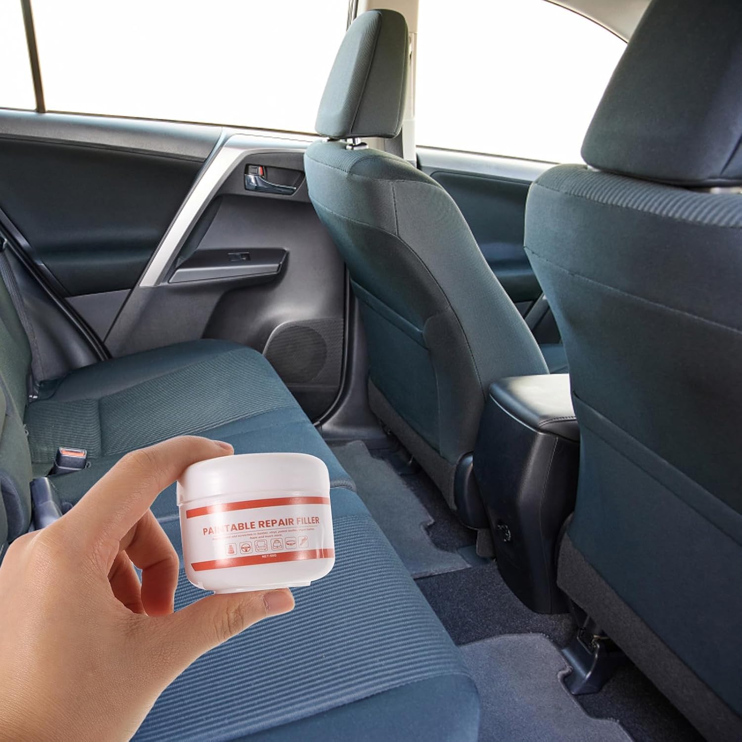 Beavorty Leather Repair Cream for Car Seats and Bags, Deep Nourishment and Versatile Application, Plastic Material, Leather Maintenance Filler for Sofa and Jacket Restoration