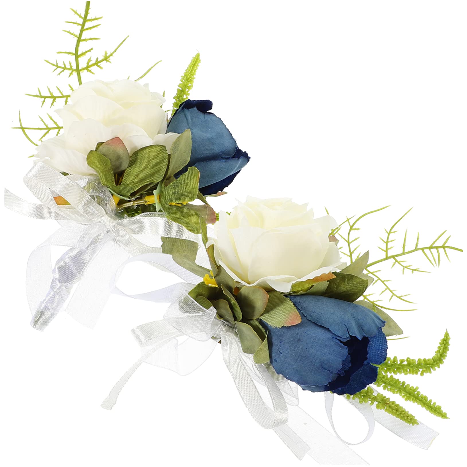 GALPADA 5sätze Handgelenk-blumen-corsage Für Hochzeit Abschlussball Künstliche Blumenarmband-dekoration Für Braut Bräutigam Teiliges Set