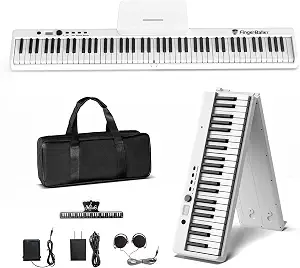 14 Best Foldable Electric Pianos With 88 Keys for Portability and Performance 14 Portable Piano Keyboard, 88-Key Semi-Weighted Folding Digital Piano with Bluetooth and Accessories