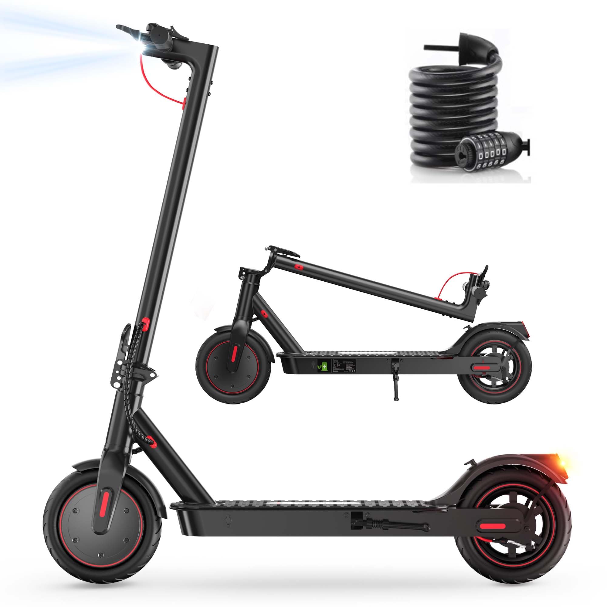 8.5" Patinete Electrico Plegable con Candado para Adolescentes Y Adultos, Motor de 35O, Autonomía 30KM, MAX 25 KM/H, 187.2WH Batería, Carga 100-120KG, Frenado Dual, 3 Modos De Elocidad