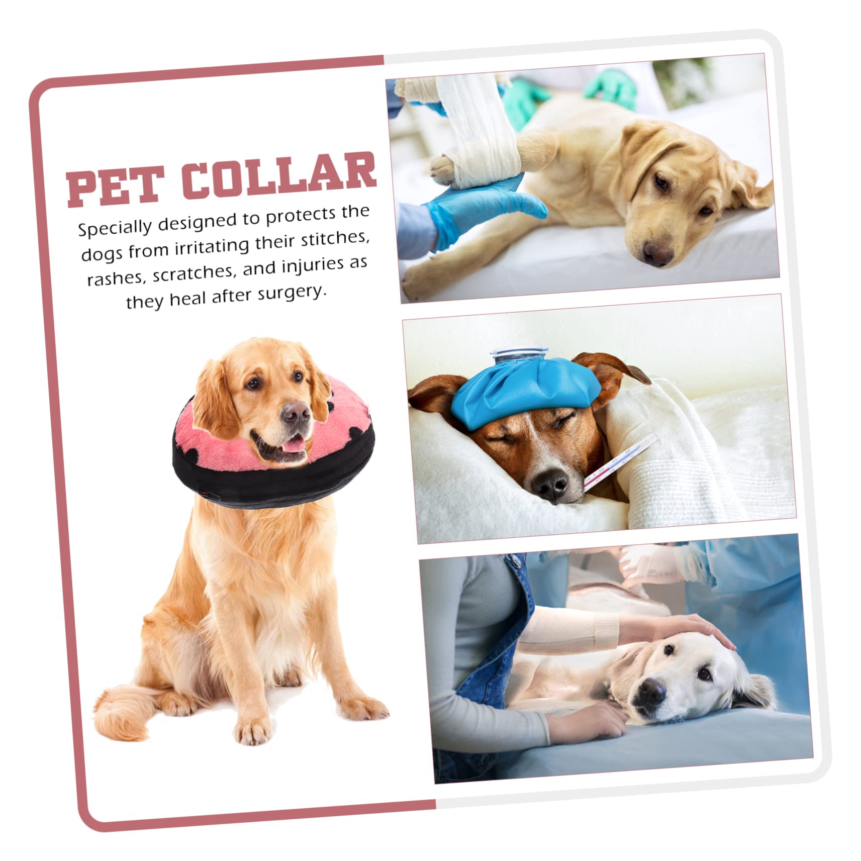 Kisangel 4piezas Collar Inflable para Gatos Protección De Cuello para De Lesiones Collar Ergonómico para Mascotas Previene Lamer y Rasguñar Heridas