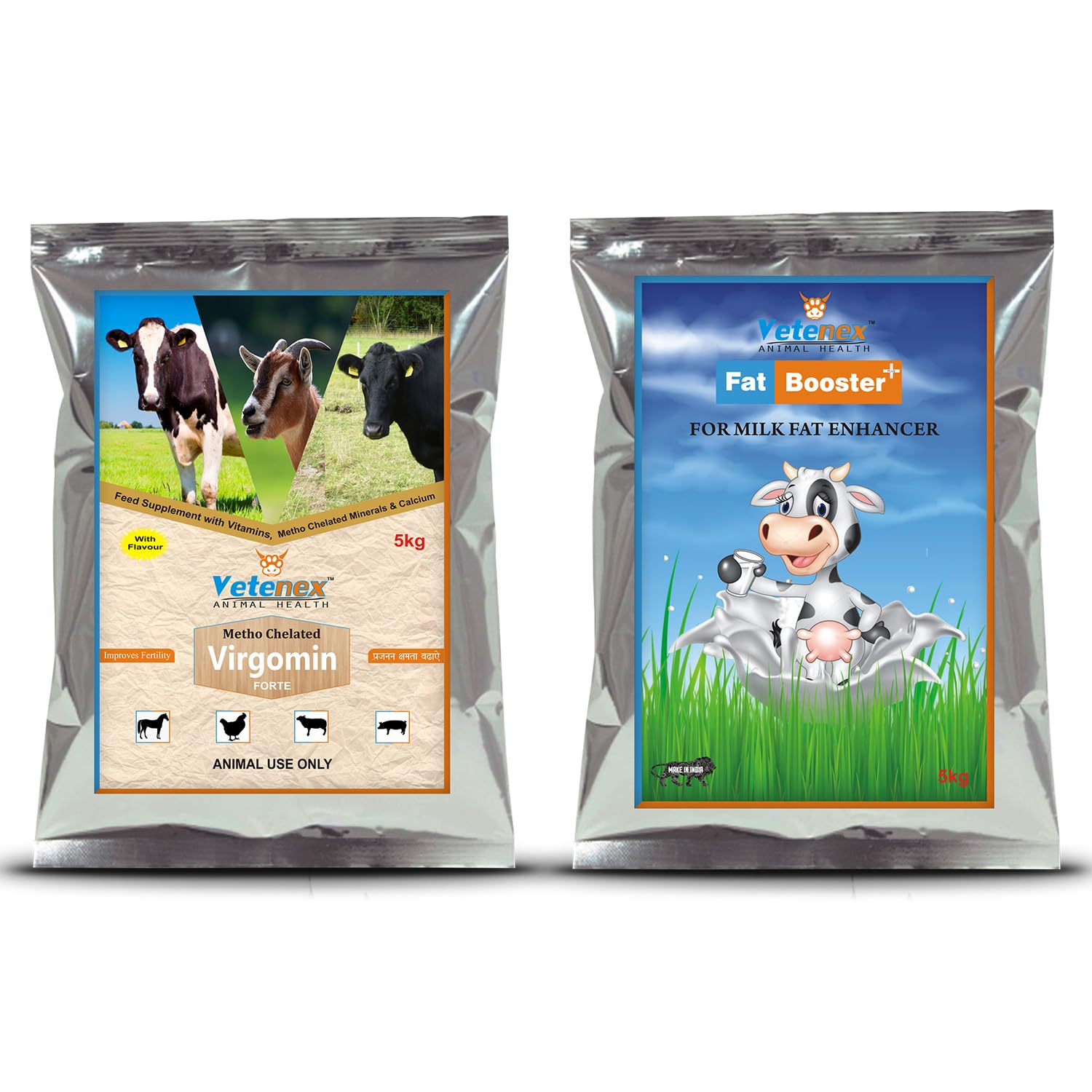 VETENEX Methoxy Chelated Mineral Mixture Powder + Rumen Bypass Fat, Milk Fat Booster Powder Supplement for Cattle, Cows, Buffalo and Farm Animals (5Kg X 2) Combo - Pack of 2 (B0D2D13DXG) Amazon Price History, Amazon Price Tracker