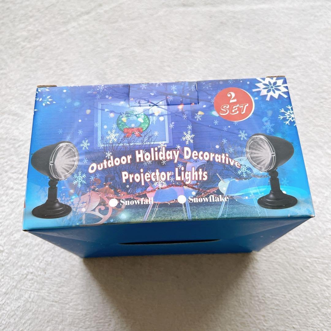 雪プロジェクター ライト 2個セット 安い！室内 屋外 雪の結晶