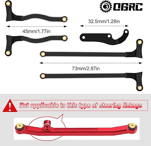 Miniatura 7 de OGRC - Enlaces de mantis rezando metidos hacia adentro, eslabones de alta liquidación para cerrojo de seguridad axial 124 AXI90081 RC Crawler piezas