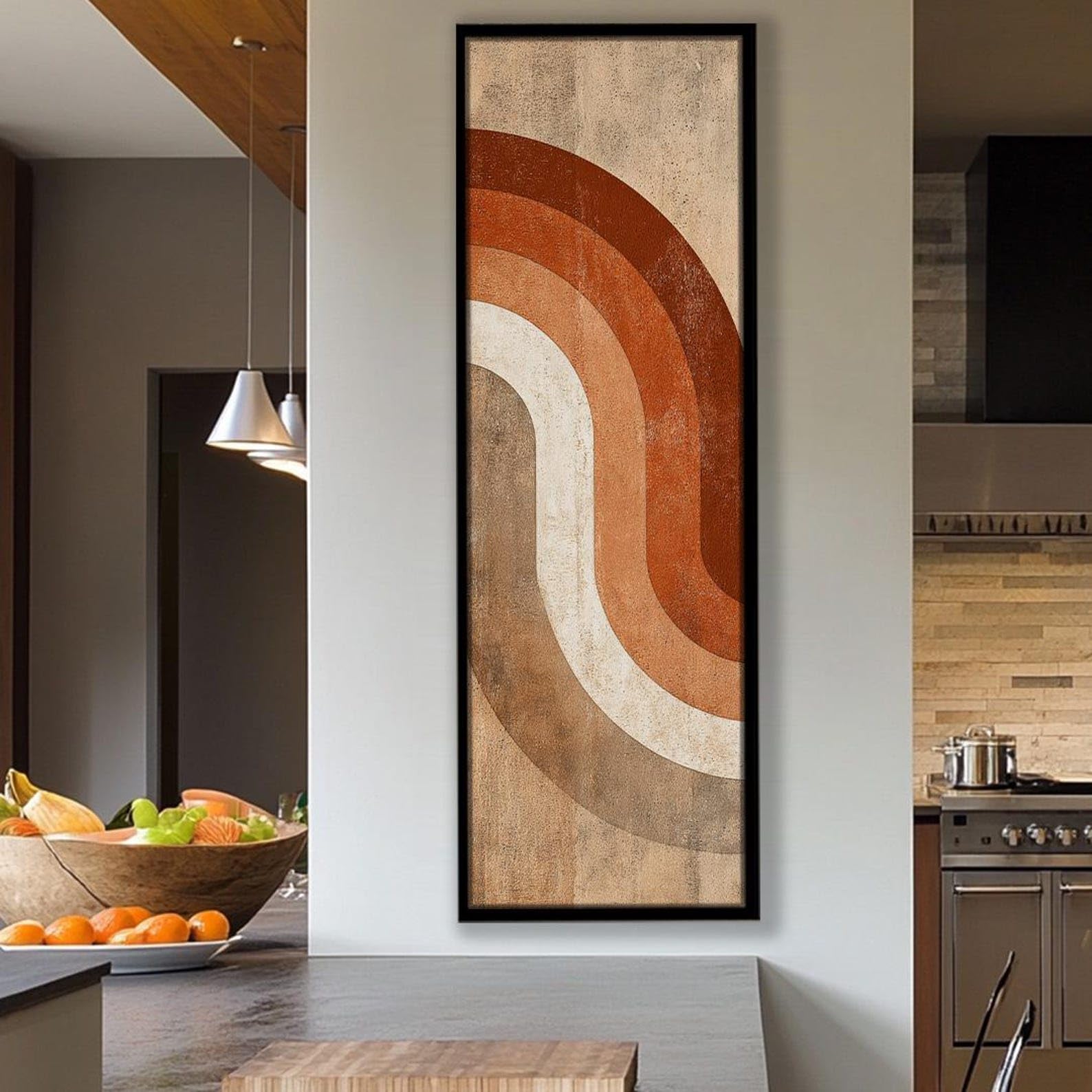 Impression sur toile encadrée grand format vertical pour optimiser l'espace - 8