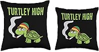 Vista 3 de BCC Weed Smoking Shirts Marihuana Stoner Regalos Weed Smoking Turtle Turtley High THC CBD Marihuana Stoner Throw Pillow, 18 x 18, Multicolor