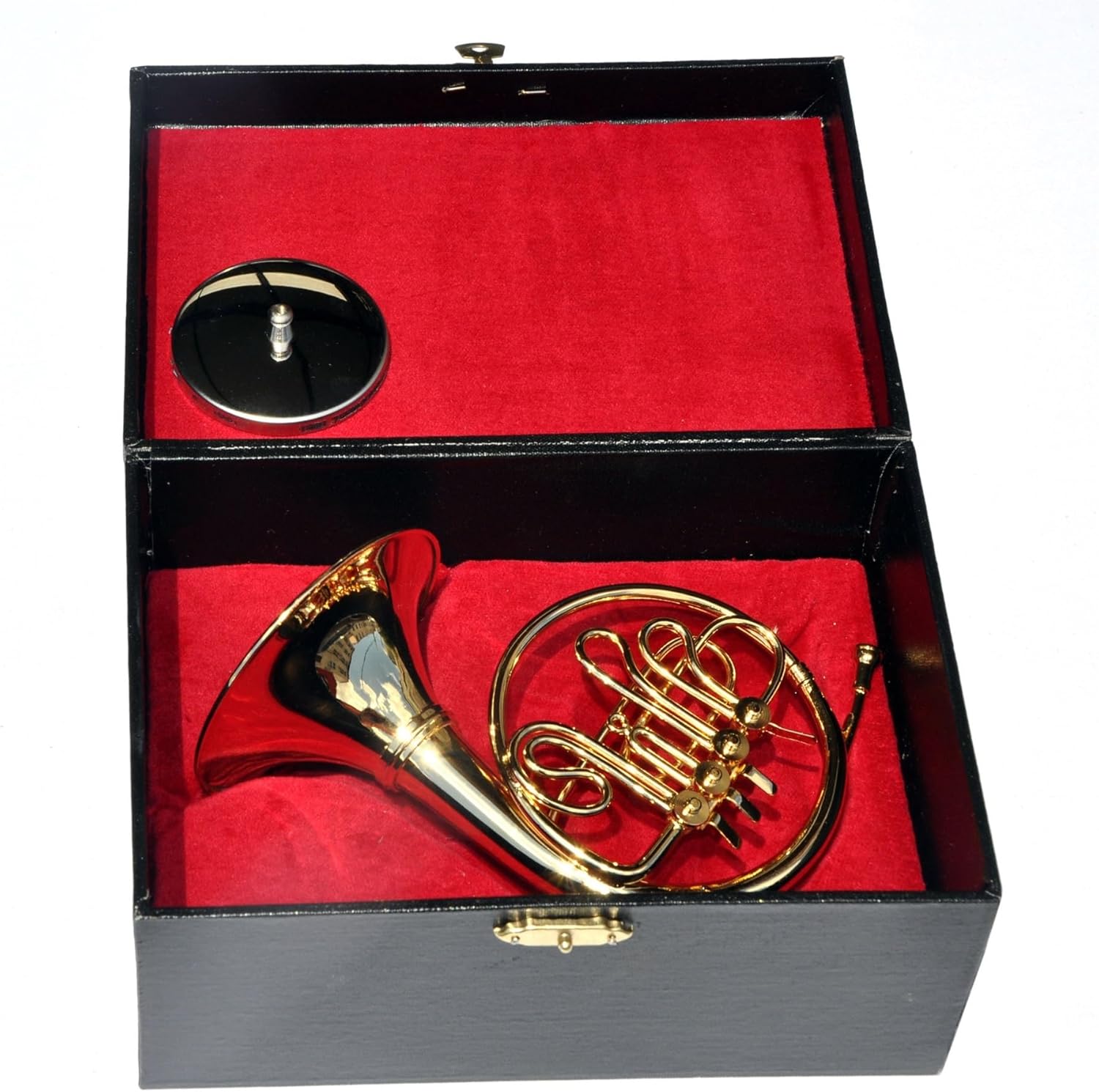 楽器装飾モデル ミニフレンチホルンモデルフレンチホルンマウスピース楽器装飾品単列フレンチホルン模擬楽器モデル