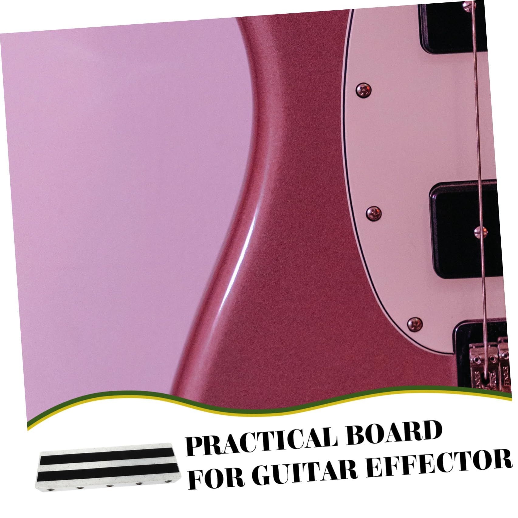 TOYANDONA Pedalera Para Guitarra Eléctrica Base De Efectos y Práctica Con Diseño Seguro Soporte Para Organizar Pedales y Mejorar Rendimiento Directo