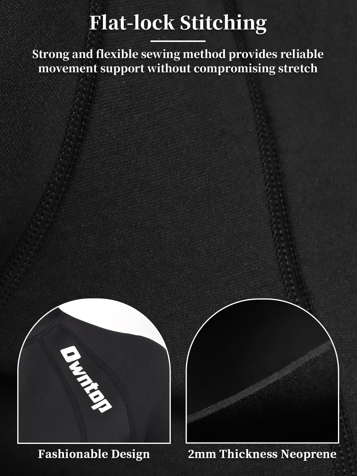 Owntop Giacca da Muta per Uomini/Donne - Top Muta in Neoprene 2mm a Maniche Lunghe con Zip Frontale per Immersioni Surf Snorkeling Nuoto