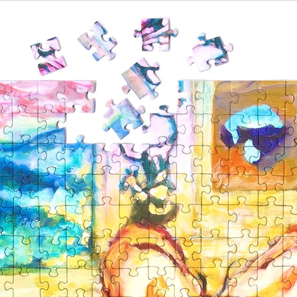 Art & Fable Puzzle Company The Penguins in The Room by Mick Turner 1000 Piece Fine Artwork Premium Adult Jigsaw Puzzle - Perfect for Game Nights, Gifting, and Family Fun