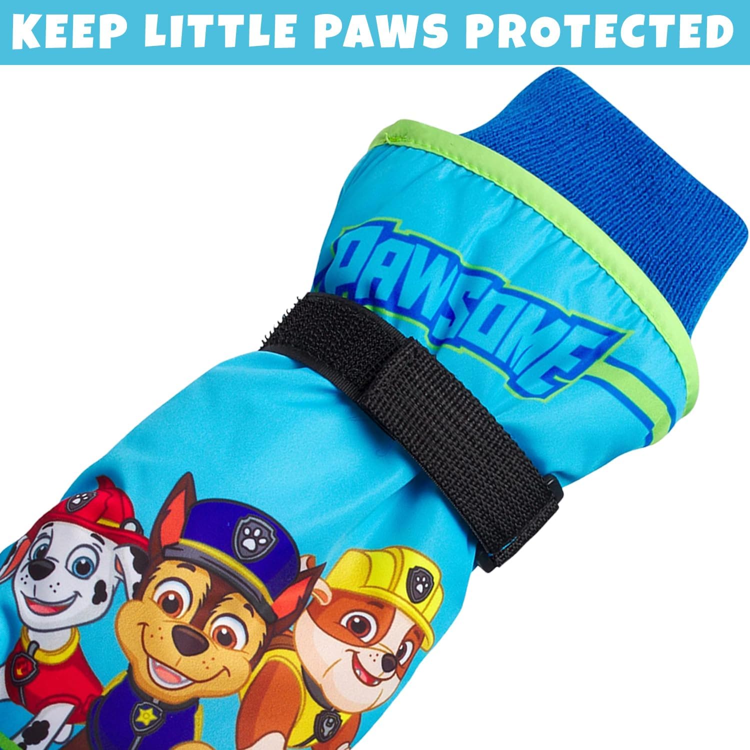 Nickelodeon Boys' Paw Patrol Ski Gloves - Marshall, Chase, Rubble Ski Gloves or Mittens (2T-7)