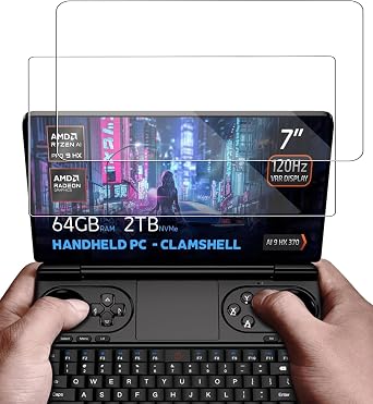[2 Pack] Screen Protector for GPD Win Mini 2025 Handheld Gaming 7 Inch Tempered Glass Film, Tempered Glass Film for GPD Win Mini 2025 Gaming Console 9H Hardness- All - Round Screen Protection