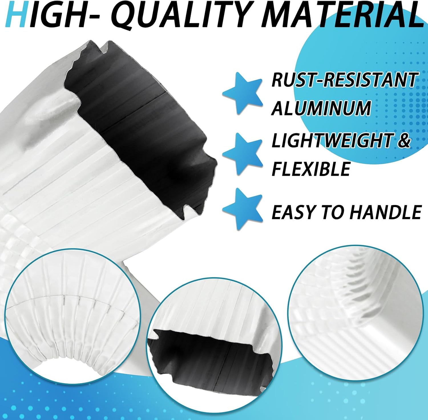 3x4” Downspout Gutter Elbow Style B, 90 Degree Side Elbow Connector, Easy to Install for Home Roofing Drainage (White)