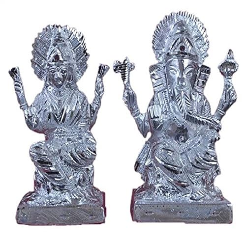 Goddess Maa Durga Idol In White Metal (Aluminium) (15 Cms) (1 Pc)