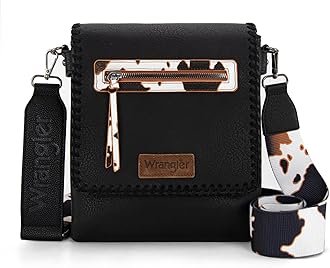 Wrangler Crossbody Purses for Women Multi Pocket Woven Shoulder Bag