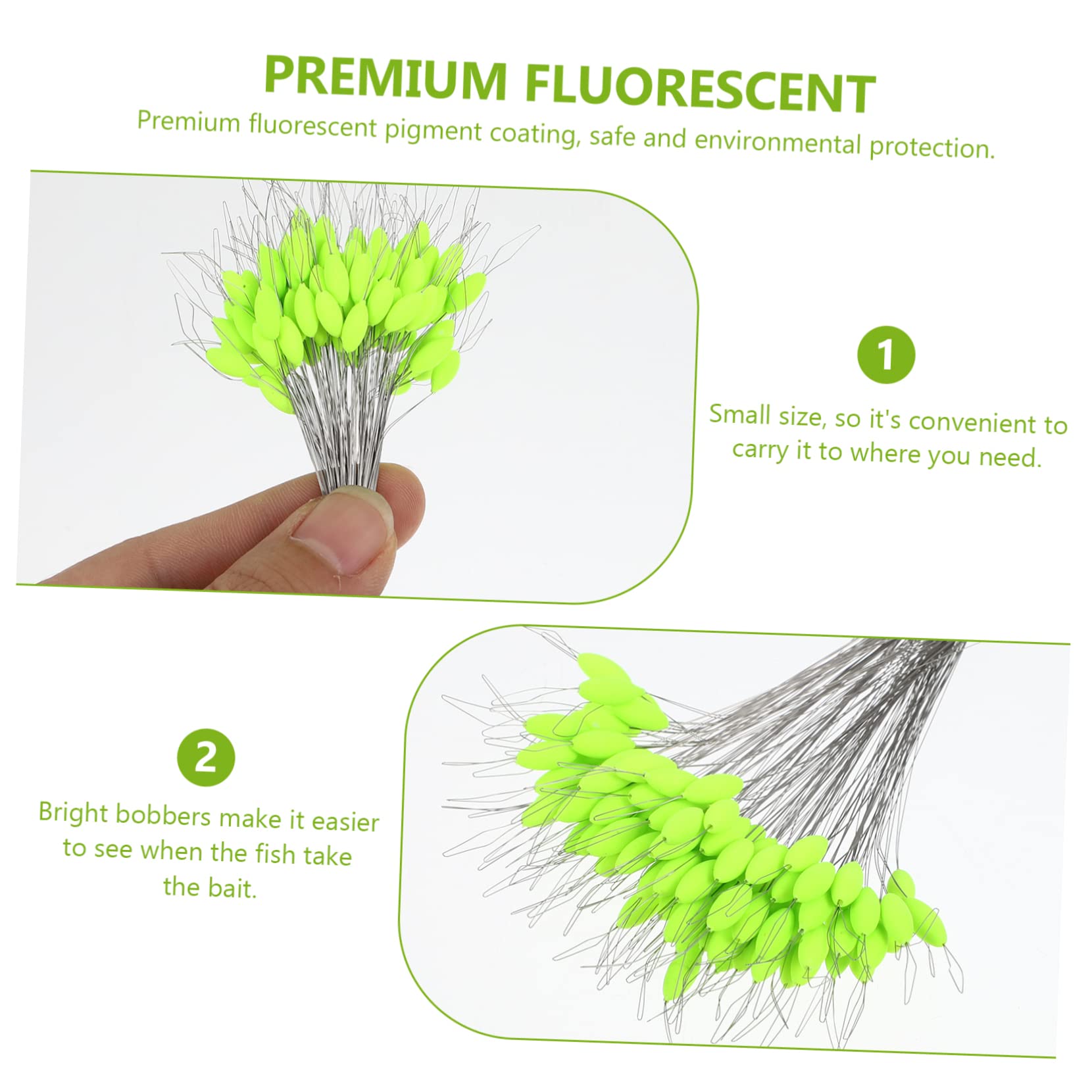 YARNOW 2 Ensembles Flotteur de pêche flotteurs de pêche réfléchissants Bouchon de pêche kit de pêche Fournitures de pêche Outil bouée matériel de pêche flotteurs de pêche en Plastique