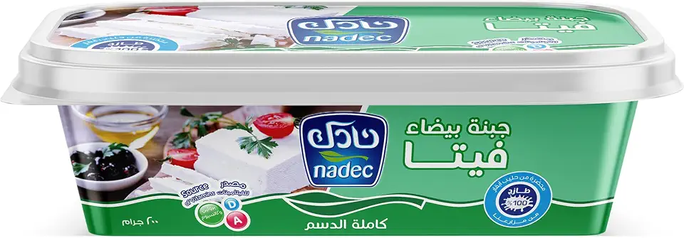 Nadec Feta White Cheese, 200g - Pack of 1