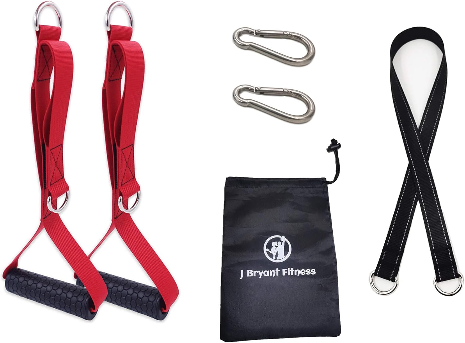 J Bryant Fitness Multifunction 4 in 1 Grip Handle Triceps Rope Resistance Bands Handle Cable Machine Attachments for Gym LAT Pulldown Exercise Handle : Sports & Outdoors