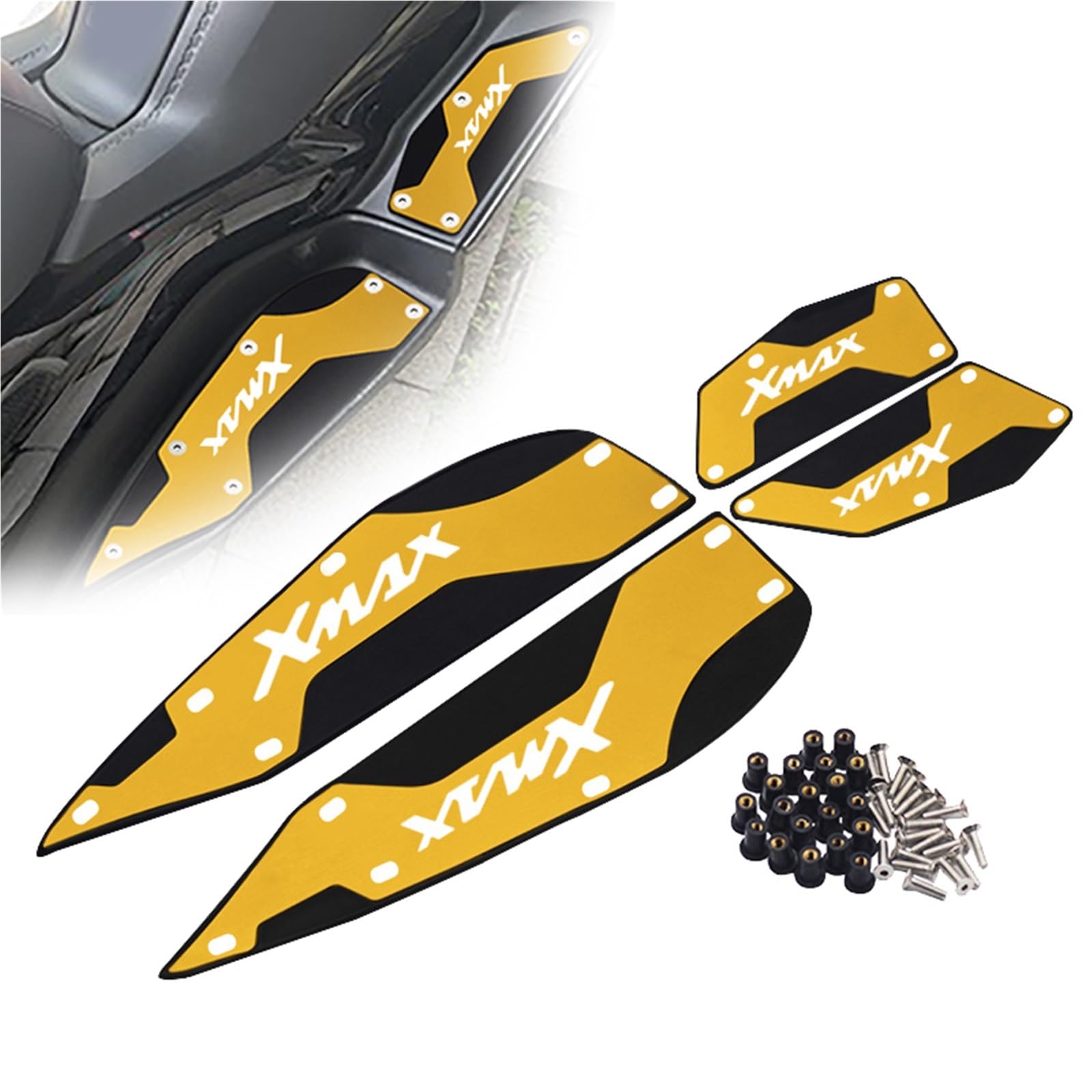Repose-Pieds Avant Et Arrière pour Moto Xmax 125 250 300 400 Alu