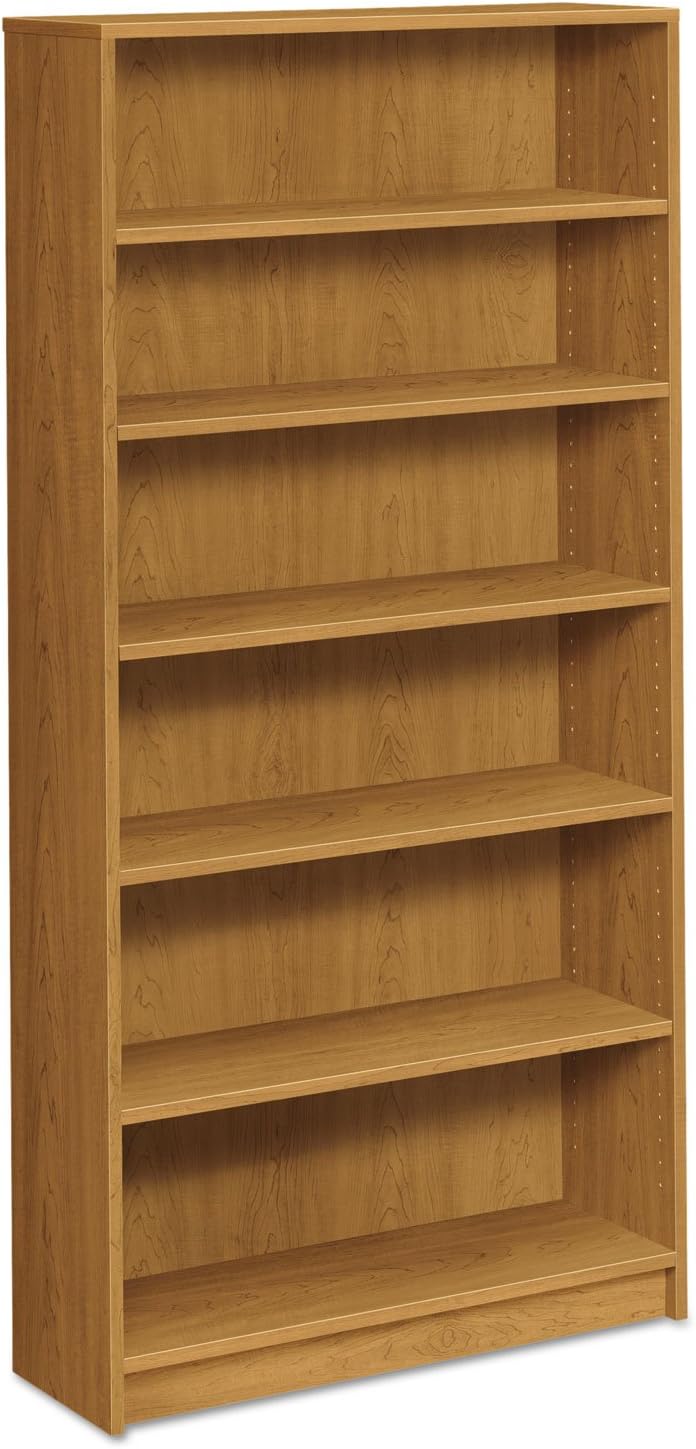 HON 1876C 1870 Series Bookcase, Six Shelf, 36w x 11 1/2d x 72 5/8h, Harvest
