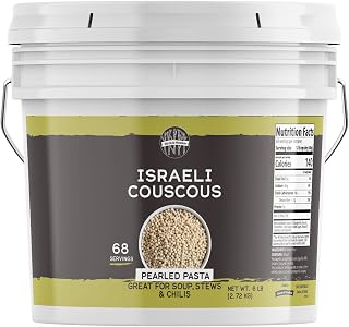 Birch & Meadow 1 Gallon Israeli Couscous - Large Pearl Grains for Salads, Sides & Veggie Dishes