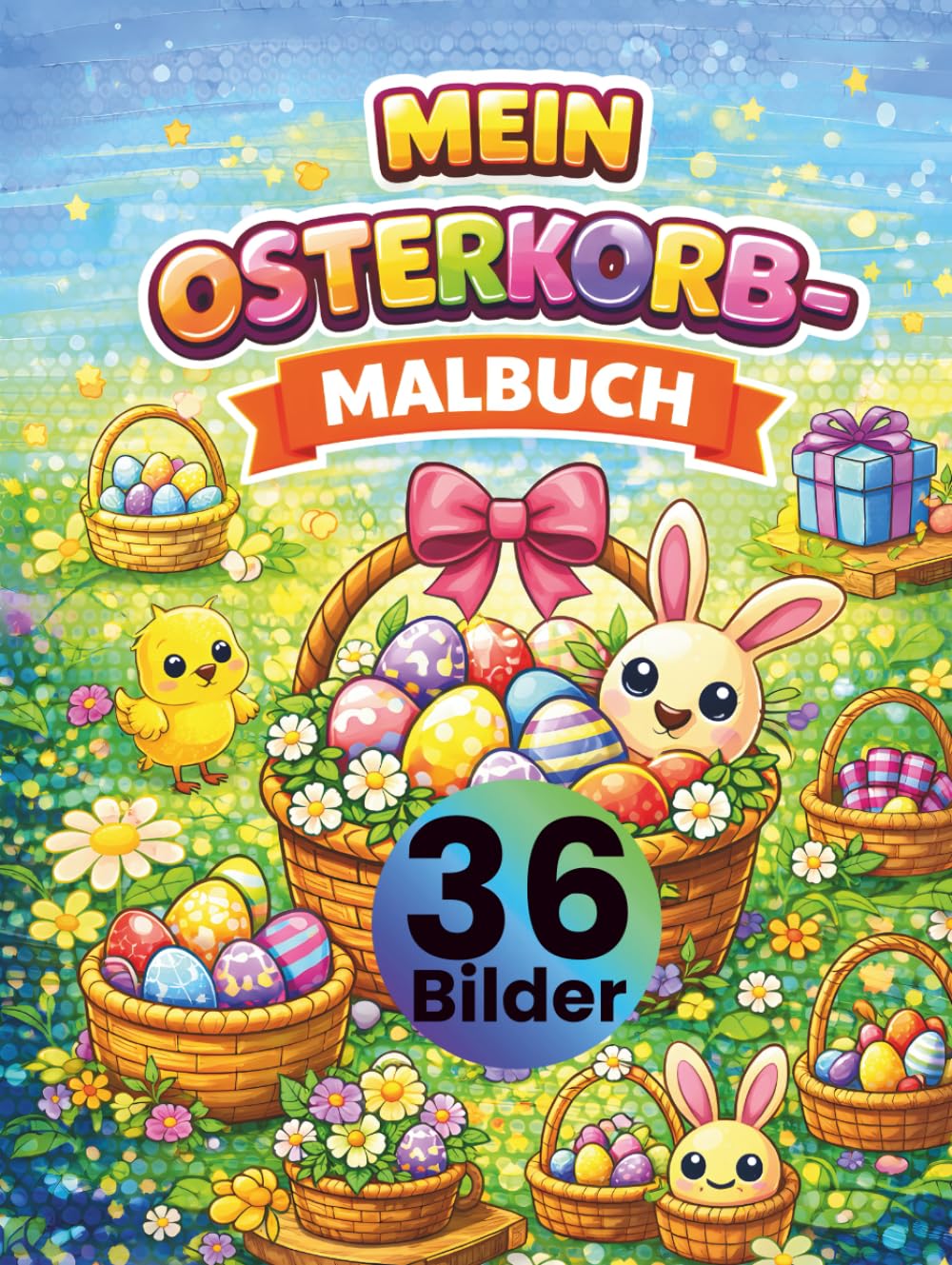 Mein Osterkorb-Malbuch für Kinder ab 3 Jahren: 36 Osterkorb-Motive zum Ausmalen – Ostern Ausmalbuch für Kinder mit Ostereiern, Osterhasen & Körben • ... Kreativität, Feinmotorik & Konzentration