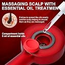 KIMEE Premium Head Scalp Electric Massager Comb | PX7 Water Resistant,Portable Deep Massager For Hair & Head Relaxation at Home | Shiatsu Massage for Hair Growth/Stress Relax (Multicolor) gallery image