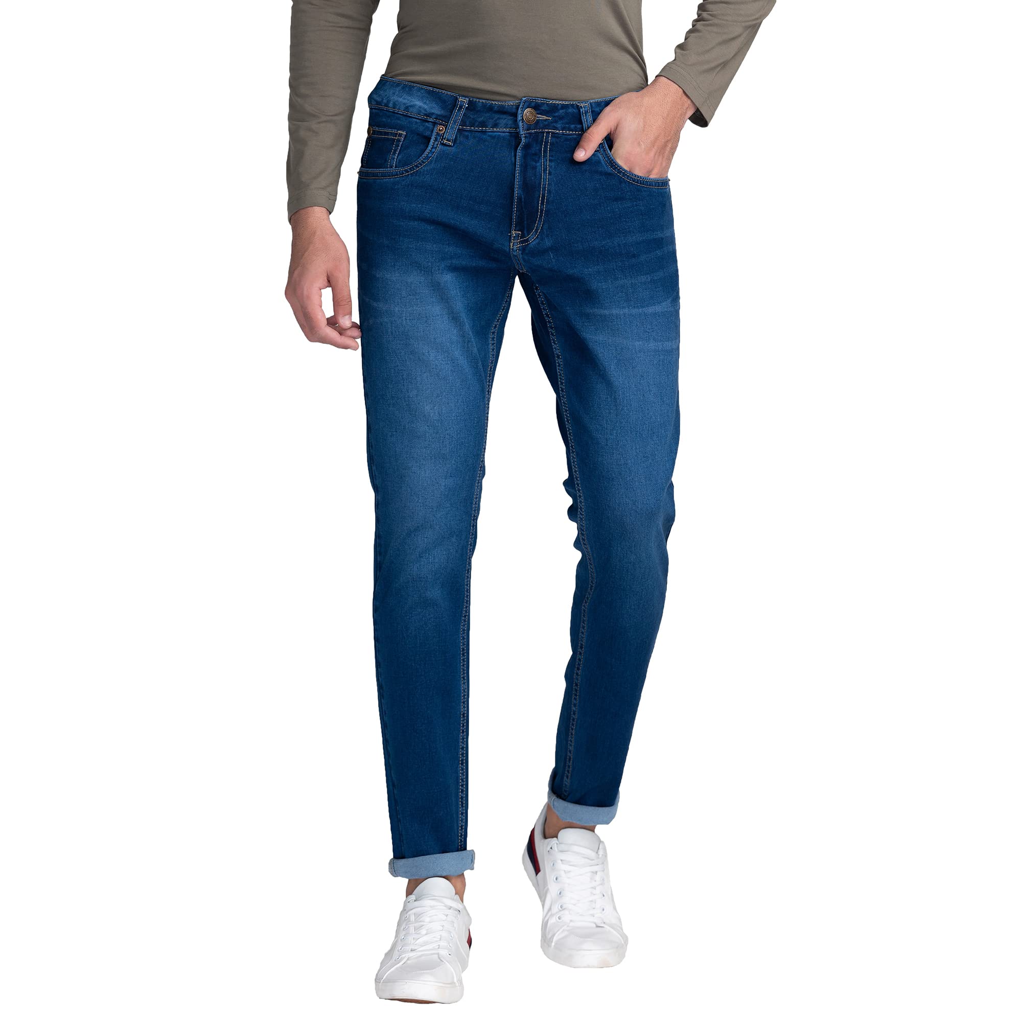 giordano Men's Slim Fit Stretchable Jeans-picture-6
