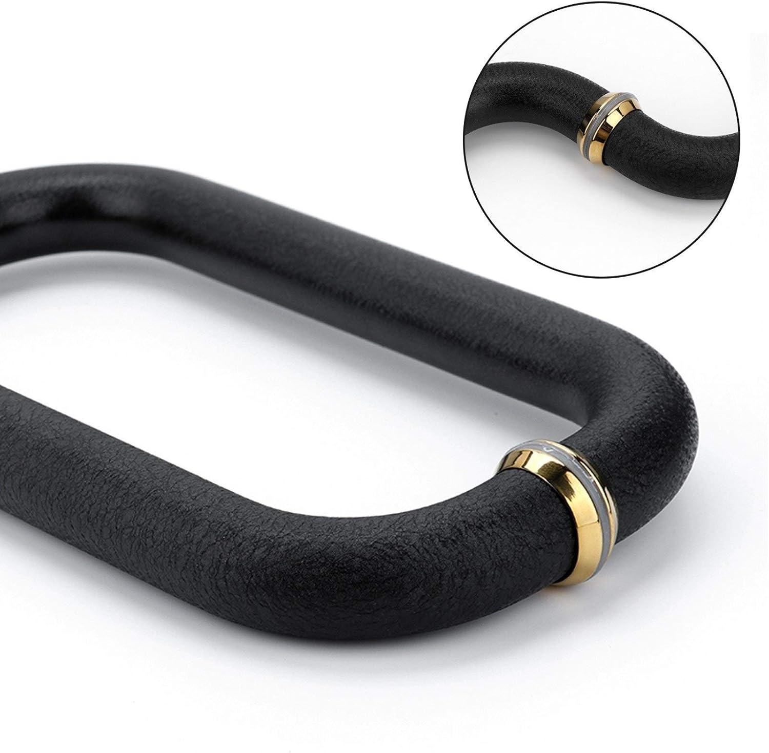 Glass Door and Window Handles Modern Shower Door Handle, Black Pull and Push Sliding Glass Door Handle Sets for Bathroom or Kitchen, Hole Centres 225mm+425mm