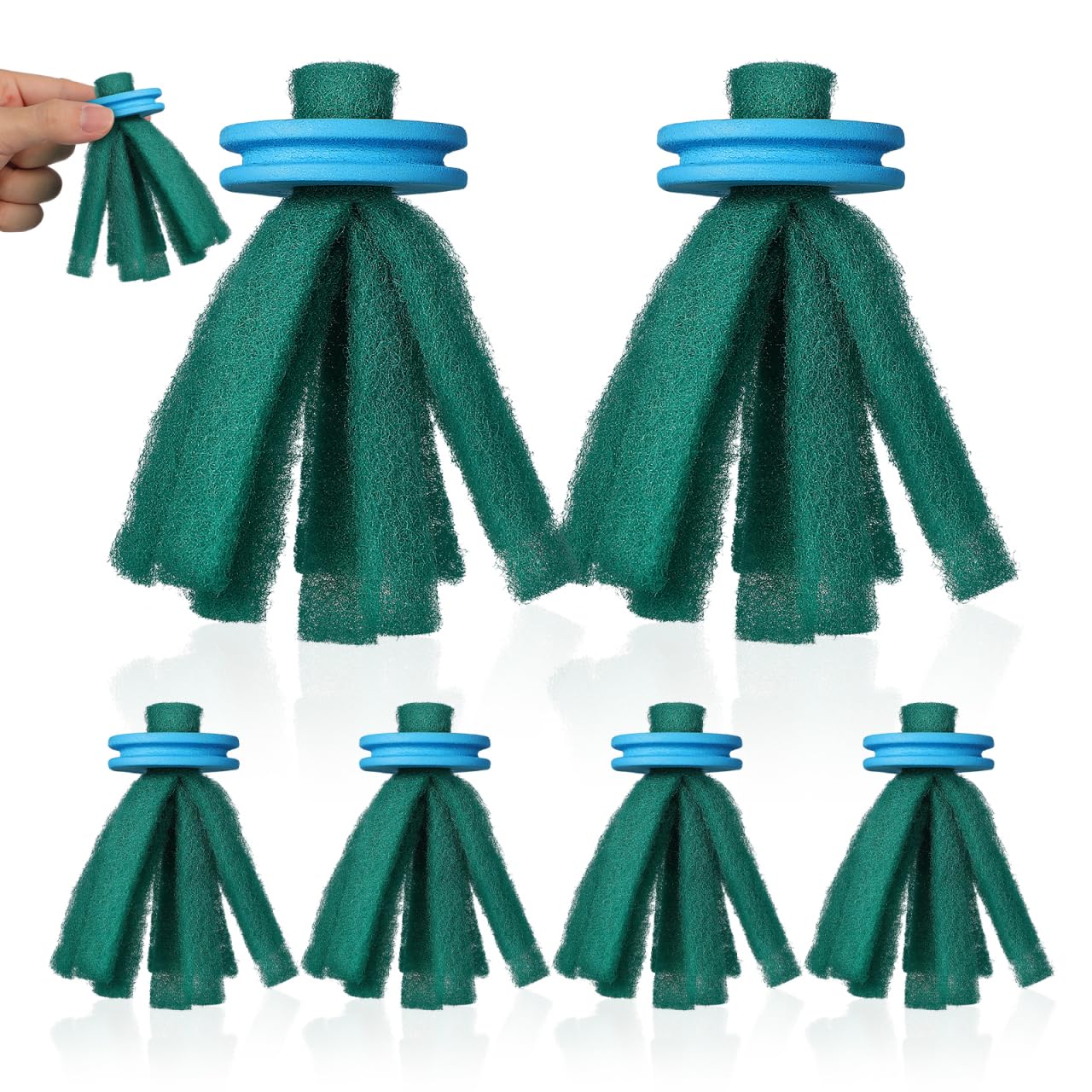 DOITOOL Aquarium Breeding Mop, Pack of 10 Soft Fish Spawning Mop for Fish Spawning Collection in Aquarium, Suitable for Betta Guppy and Small Fish for Rearing Pools