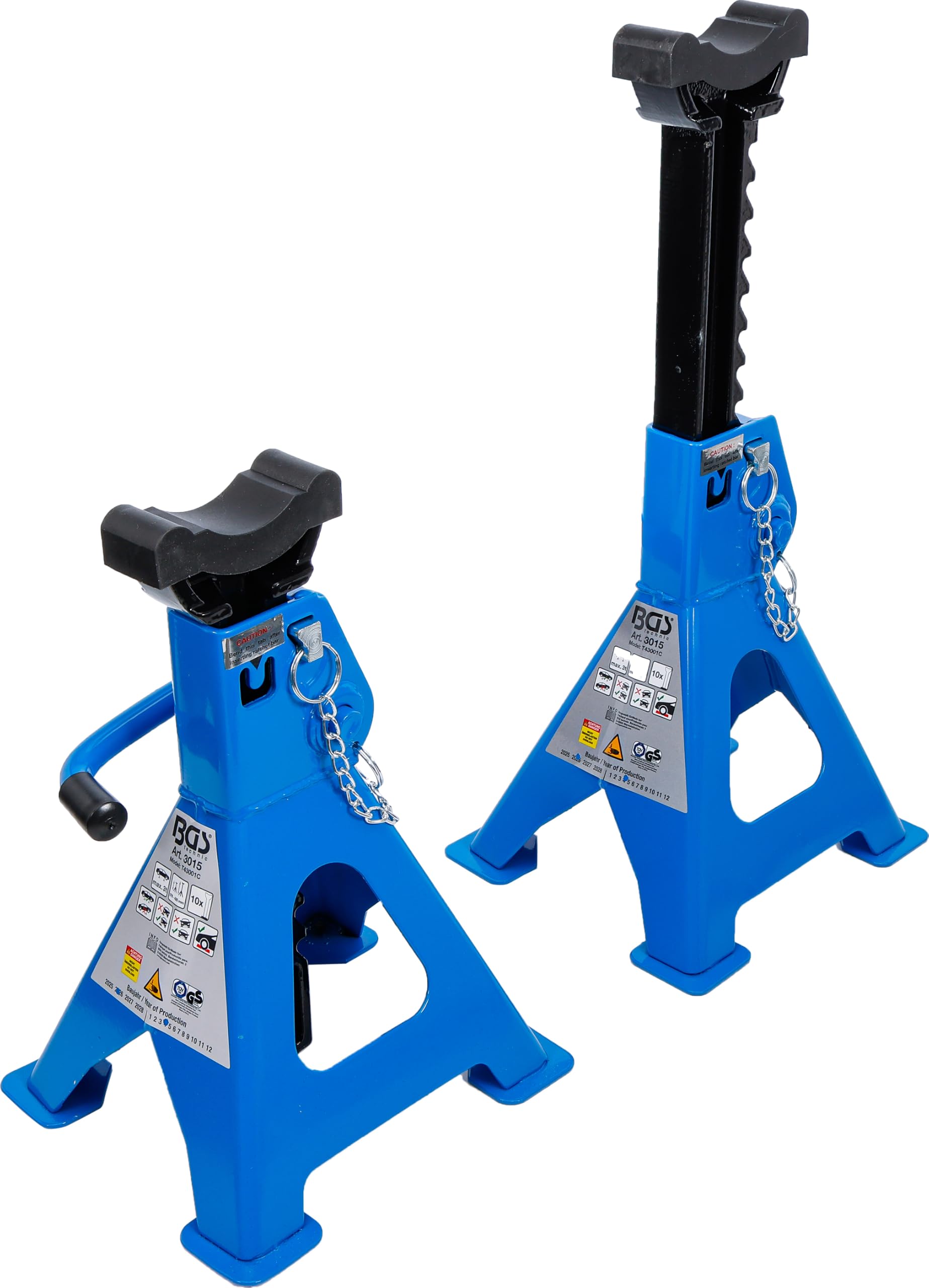 BGS 3015 | Chandelles | Charge 3000 kg/Paire | Course 276-420 mm | 1 Paire