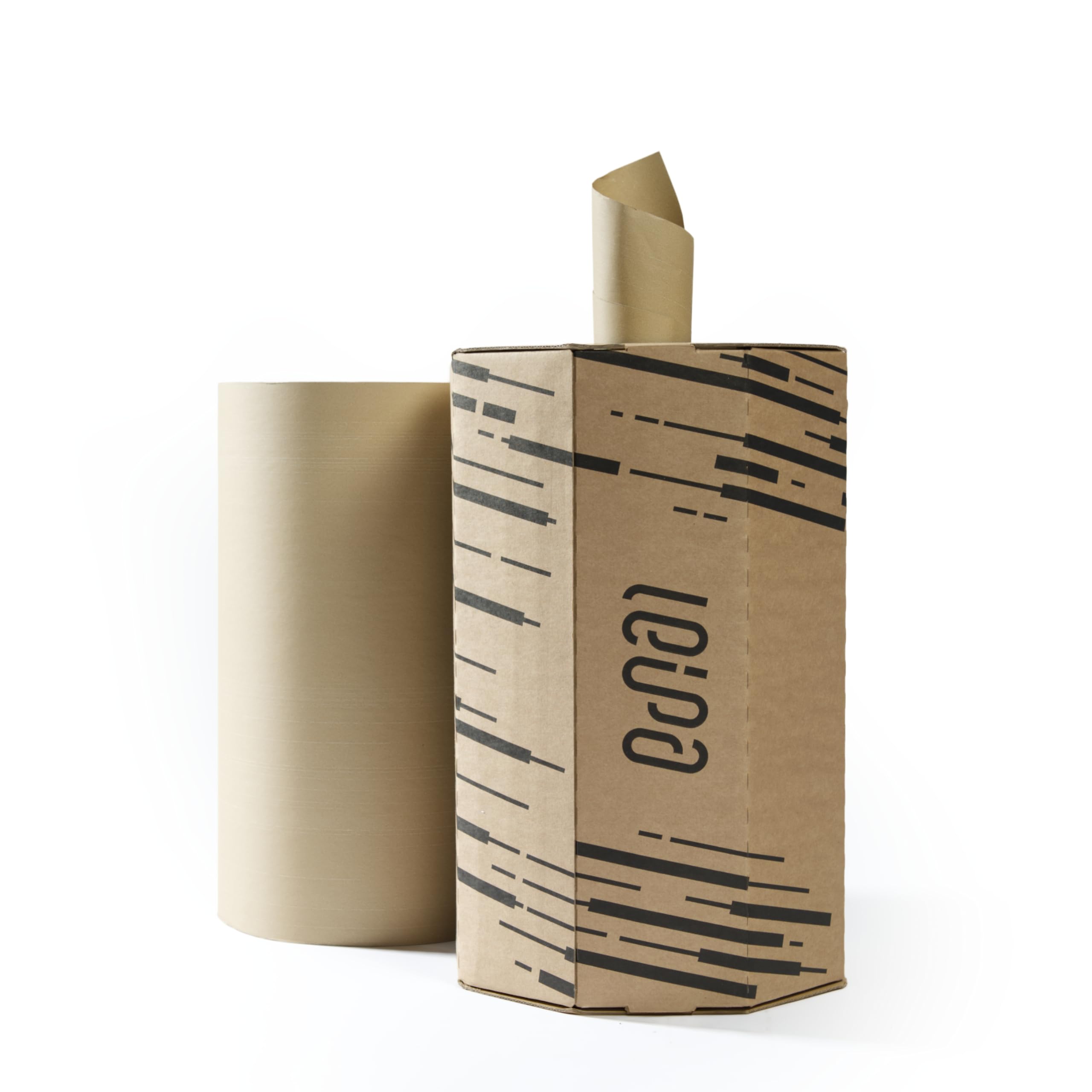 LEIPA Pull 'n' Pack Refill | 2 Rollen à 350m (700m) | Braun | Nachfüllrollen ohne Spender, passend für alle Systeme | Blauer Engel | 100% Recyclingpapier