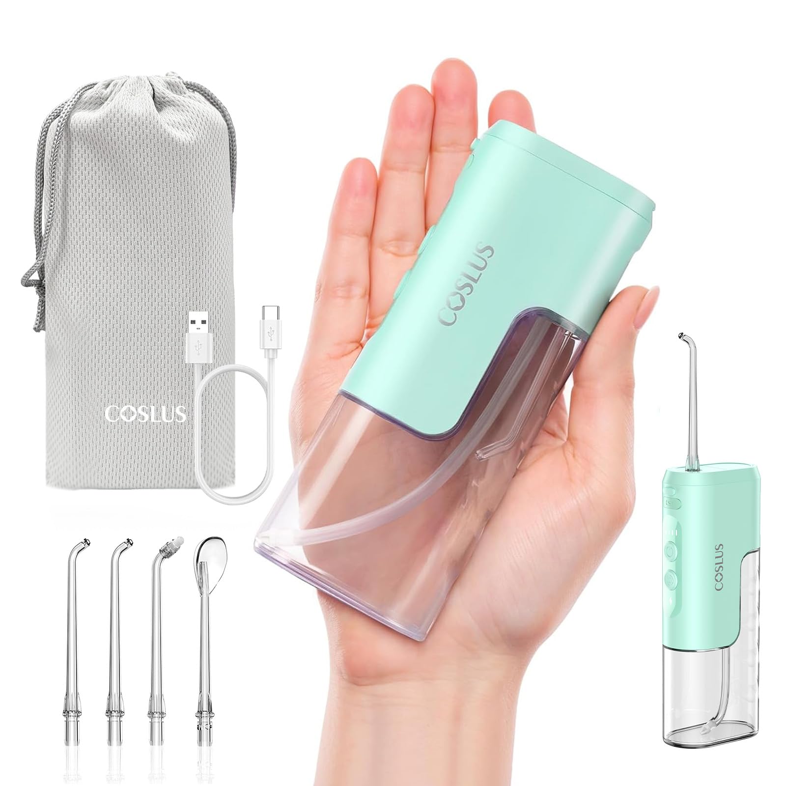 COSLUS T40 Travel Water Flosser - Portable & Compact -13