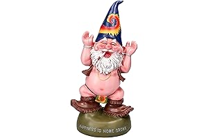 Free Spirited Pot-Smoking Gnome – Tranquility in Your Garden